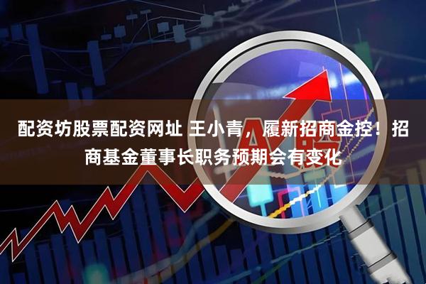 配资坊股票配资网址 王小青，履新招商金控！招商基金董事长职务预期会有变化